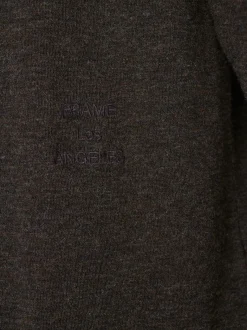 FRAME Duo Fold Long Sleeve Crew in Heather Espresso< Tees & Polos
