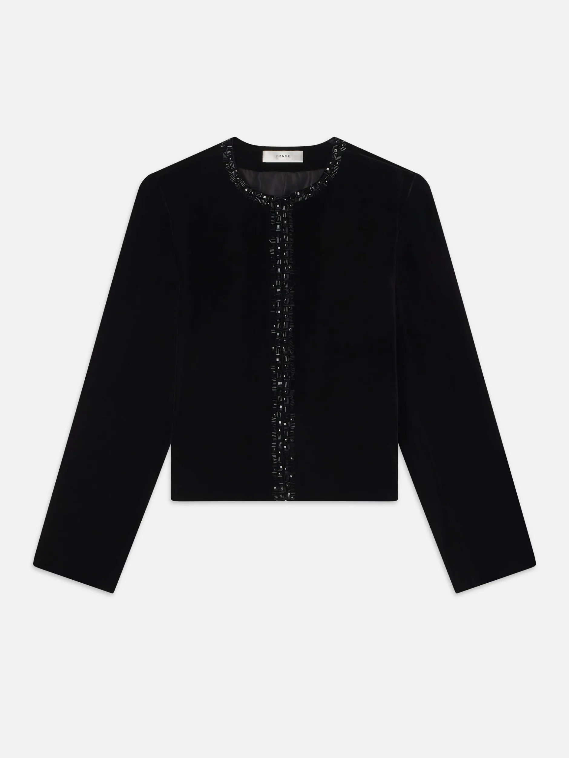 FRAME Embellished Velvet Jacket in<Women Jackets & Coats