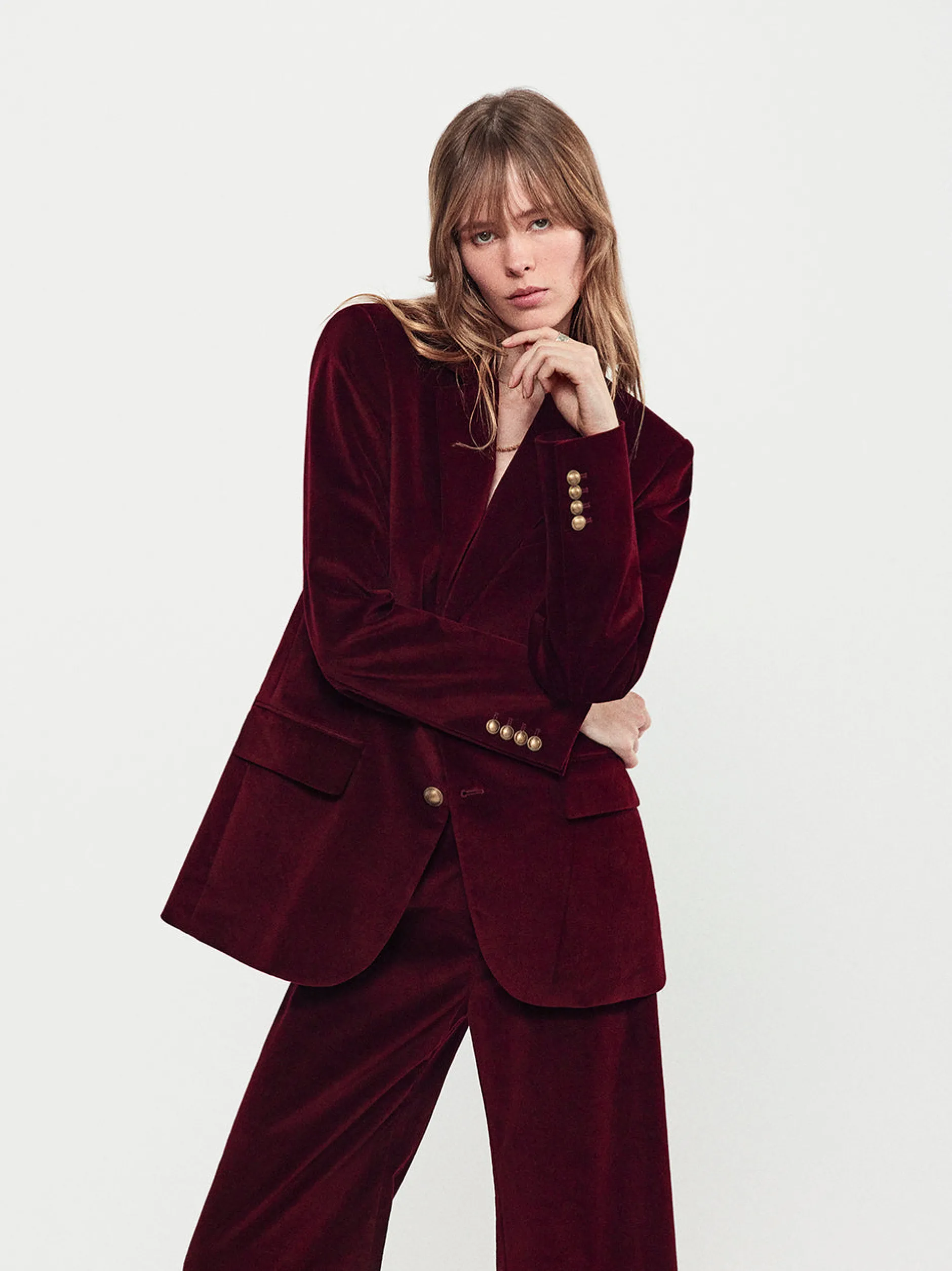 FRAME Everyday Velvet Blazer in<Women Jackets & Coats