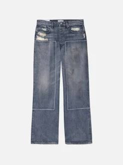 FRAME Extra Wide Leg Jean Patched in< Wide Leg