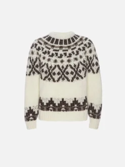FRAME Fair Isle Sweater in Cream Multi<Women Sweaters