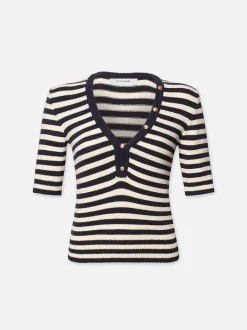 FRAME Femme Mariner Sweater in Navy Multi<Women Tops & Blouses|Sweaters