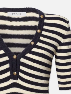 FRAME Femme Mariner Sweater in Navy Multi<Women Tops & Blouses|Sweaters