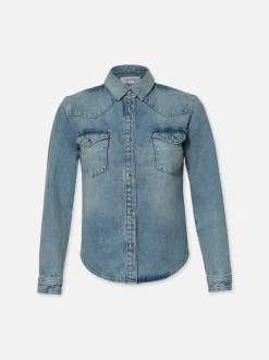 FRAME Fitted Heritage Shirt in<Women Tops & Blouses