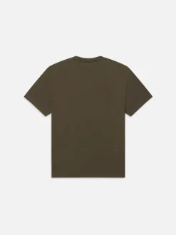 FRAME Logo Tee in Dark Olive< Tees & Polos
