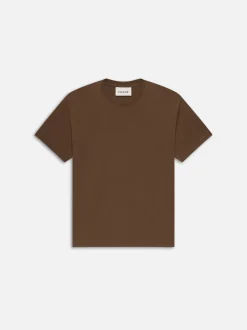 FRAME Logo Tee in Soft Mocha< Tees & Polos