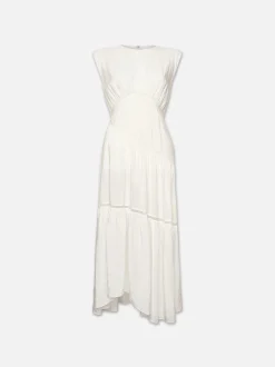 FRAME Gathered Seam Lace Inset Dress in<Women Dresses & Jumpsuits
