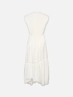 FRAME Gathered Seam Lace Inset Dress in<Women Dresses & Jumpsuits