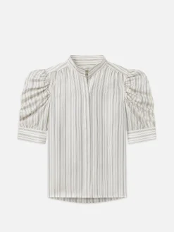 FRAME Gillian Top in Cream Multi<Women Tops & Blouses