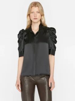 FRAME Gillian Top in Glossy<Women Tops & Blouses