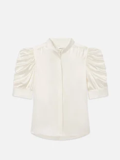 FRAME Gillian Top in Off White<Women Tops & Blouses