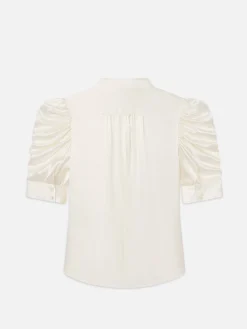 FRAME Gillian Top in Off White<Women Tops & Blouses
