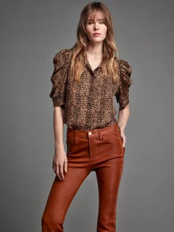FRAME Gillian Top in Sand Multi<Women Tops & Blouses