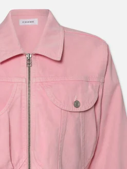 FRAME Heart Jacket in Washed Dusty Pink<Women Jackets & Coats