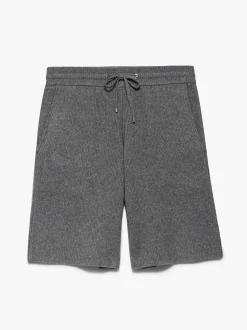 FRAME Heavyweight Cashmere Short in Warm Grey< Pants & Shorts