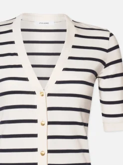 FRAME Henley Button Up Dress in Navy Multi<Women Dresses & Jumpsuits