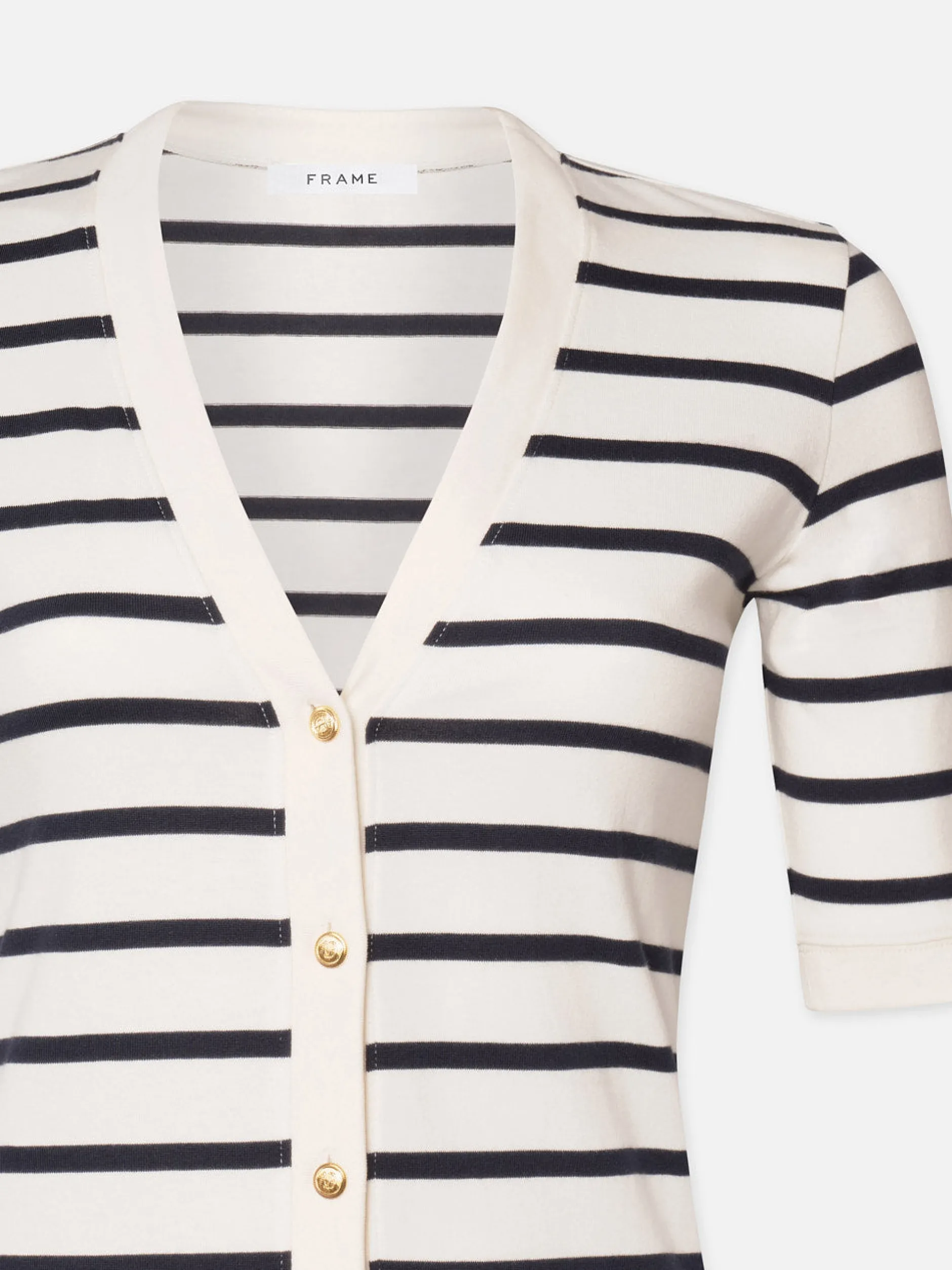 FRAME Henley Button Up Dress in Navy Multi<Women Dresses & Jumpsuits