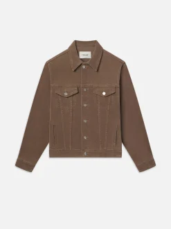 FRAME Heritage Jacket in Dark Camel< Denim Jackets|Jackets & Coats