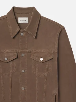 FRAME Heritage Jacket in Dark Camel< Denim Jackets|Jackets & Coats