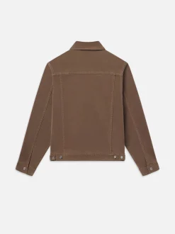 FRAME Heritage Jacket in Dark Camel< Denim Jackets|Jackets & Coats