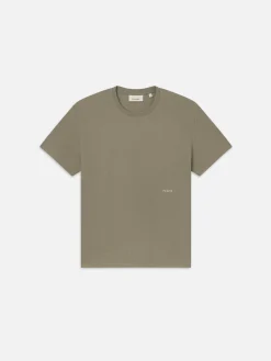 FRAME Jacquard Relaxed Tee in Dry Sage< Tees & Polos