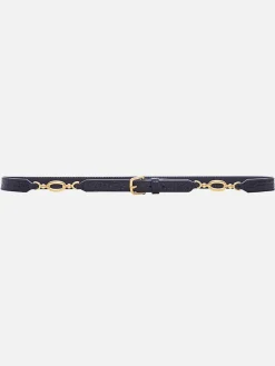 FRAME Jewelry Detail Waist Belt in Espresso Croc<Women Belts|All Accessories & Shoes