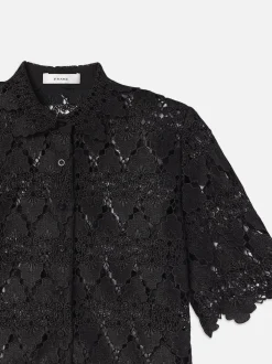 FRAME Lace Button Up Shirt in<Women Tops & Blouses