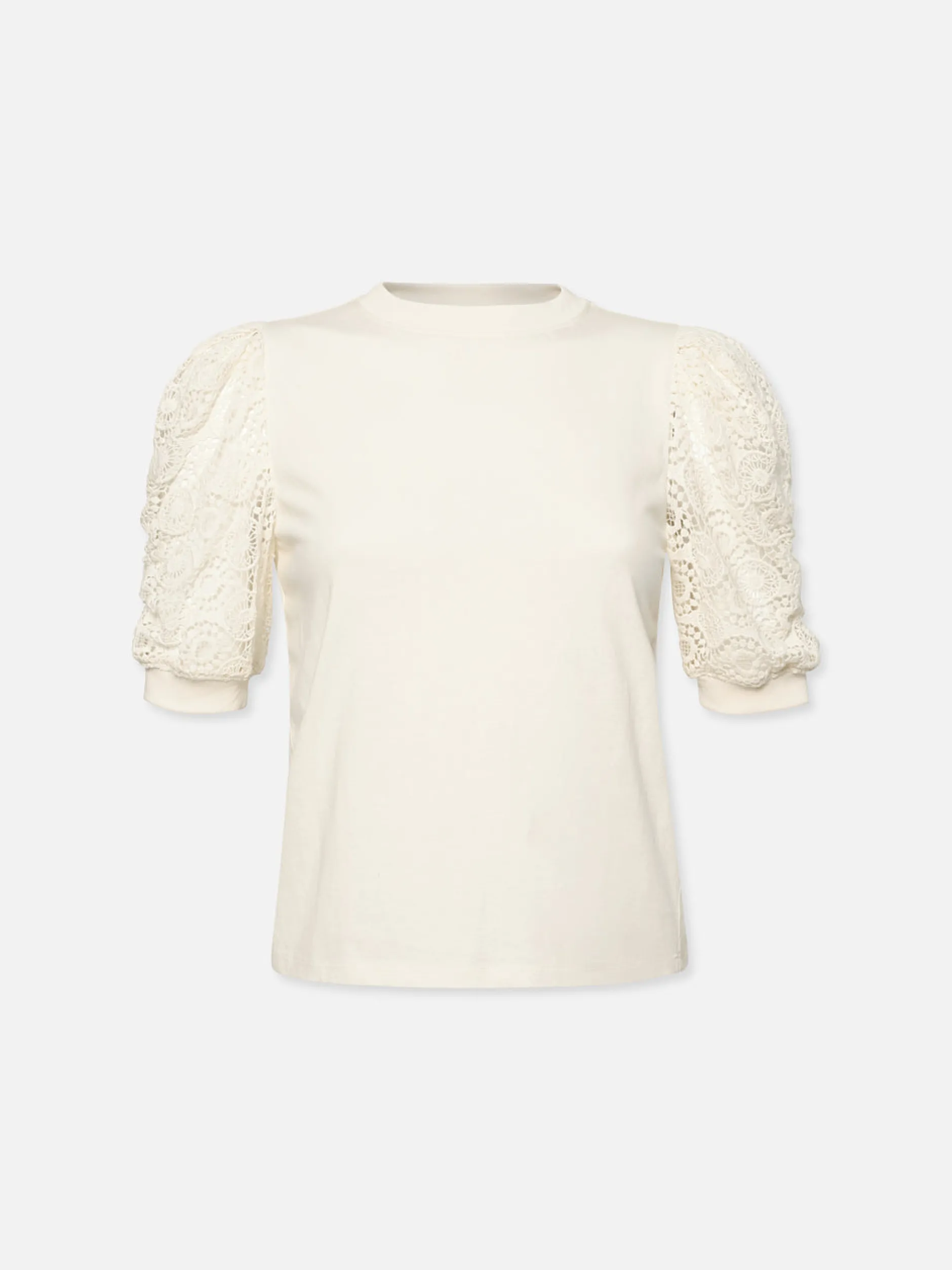 FRAME Lace Sleeve Frankie Tee in<Women Tanks & Tees