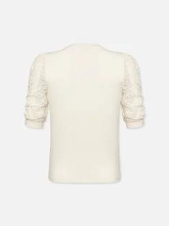FRAME Lace Sleeve Frankie Tee in<Women Tanks & Tees