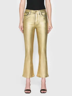 FRAME Le Crop Mini Boot in Gold Chrome<Women Bootcut