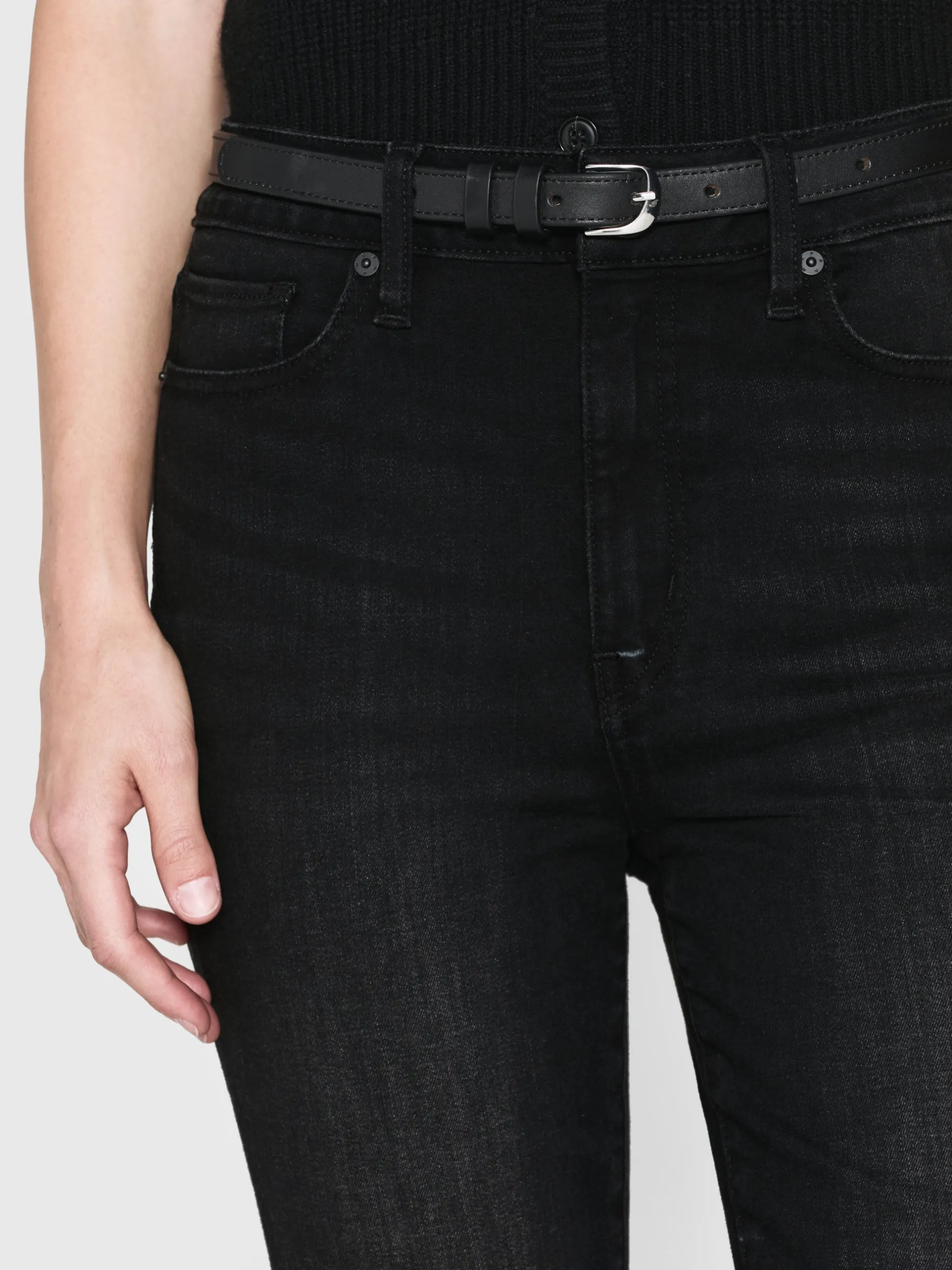 FRAME Le Crop Mini Boot in Tilt Stiletto Hem<Women Bootcut