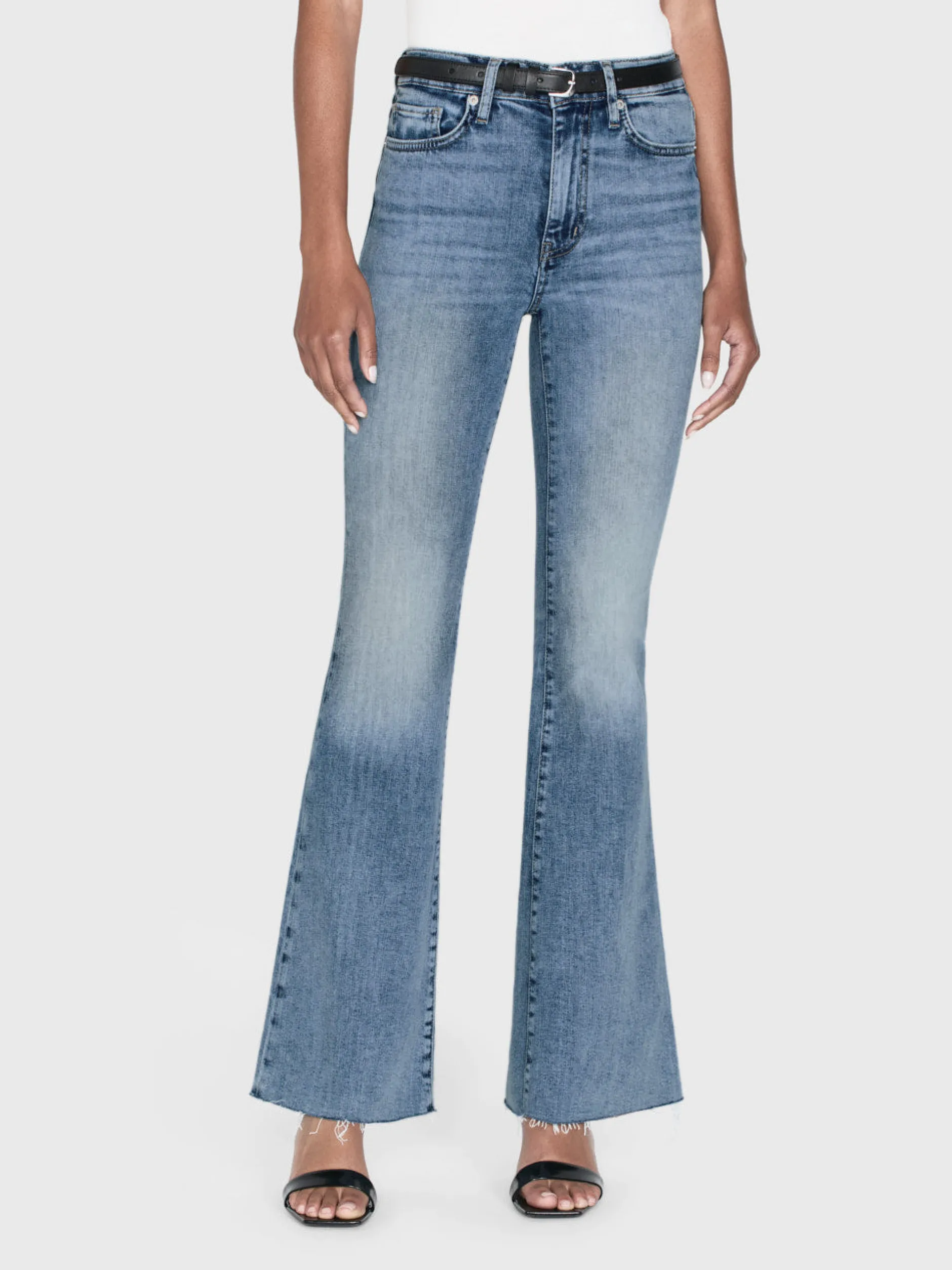 FRAME Le Easy Flare Raw Fray in<Women Flare