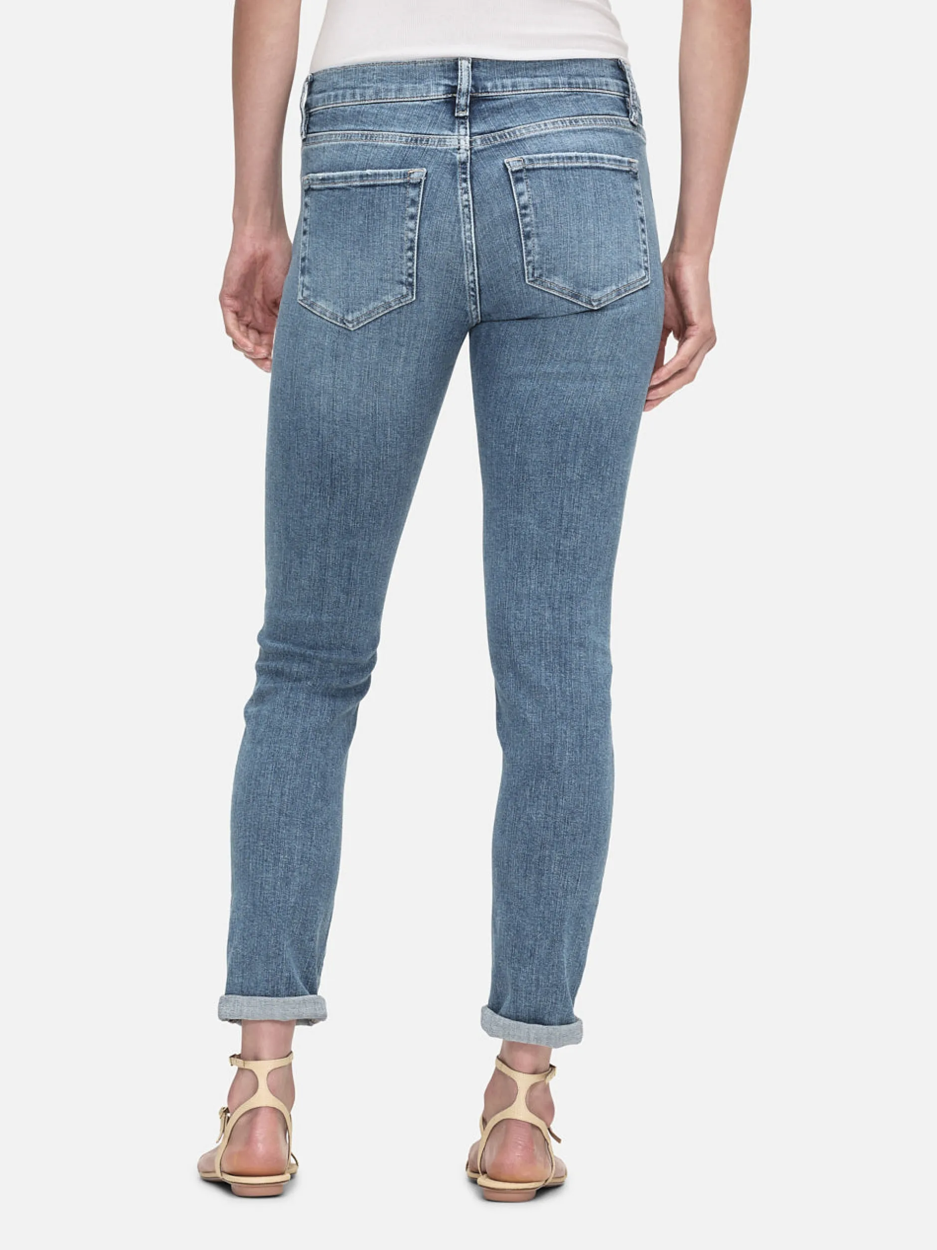 FRAME Le Garcon in Daphne Blue<Women/BOY Boyfriend