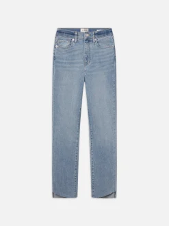 FRAME Le High Straight Cascade Hem in Blue Springs<Women Straight