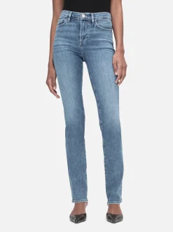 FRAME Le High Straight Long in Daphne Blue<Women Straight