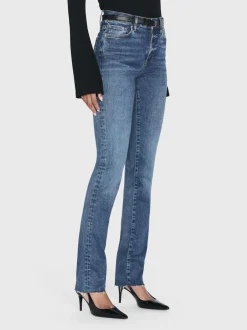 FRAME Le High Straight Long Raw Fray in<Women Straight