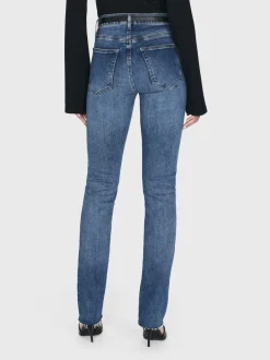 FRAME Le High Straight Long Raw Fray in<Women Straight