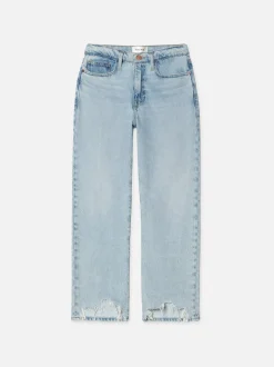 FRAME Le Jane Crop Bite Hem in Fizz Indigo<Women Straight