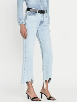 FRAME Le Jane Crop Bite Hem in Fizz Indigo<Women Straight