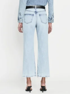 FRAME Le Jane Crop Bite Hem in Fizz Indigo<Women Straight
