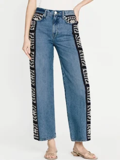 FRAME Le Jane Crop Crochet in Baines Clean<Women Straight