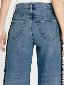 FRAME Le Jane Crop Crochet in Baines Clean<Women Straight