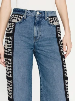FRAME Le Jane Crop Crochet in Baines Clean<Women Straight