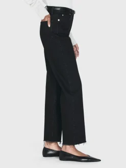 FRAME Le Jane Crop Raw Fray in<Women Straight