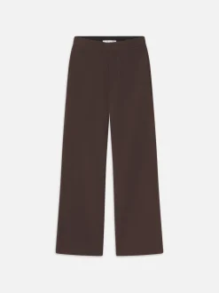 FRAME Le Jane Crop Trouser in Chocolate Brown<Women Pants