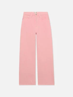 FRAME Le Jane Wide Crop in Washed Dusty Pink<Women Wide Leg