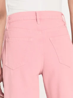 FRAME Le Jane Wide Crop in Washed Dusty Pink<Women Wide Leg