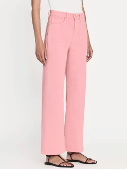 FRAME Le Jane Wide Crop in Washed Dusty Pink<Women Wide Leg