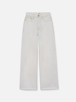 FRAME Le Jane Wide Crop Raw Fray in Au Natural Clean<Women Wide Leg