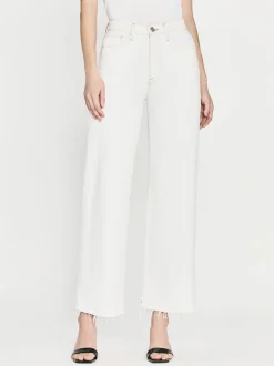 FRAME Le Jane Wide Crop Raw Fray in Au Natural Clean<Women Wide Leg